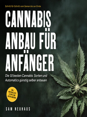 cover image of Cannabis Anbau für Anfänger